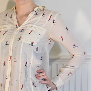 Anthropologie Maeve Skier Button Down